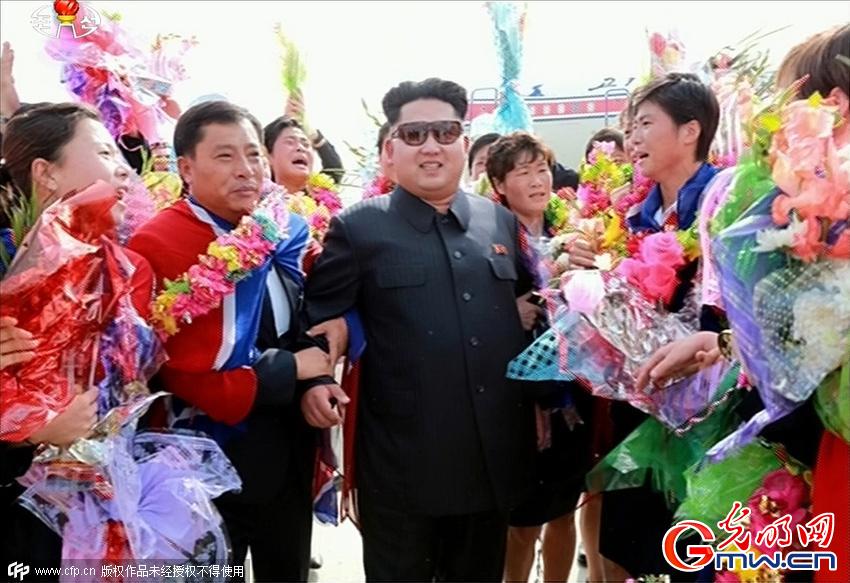 朝鲜女足东亚杯卫冕 金正恩亲自前往机场迎接