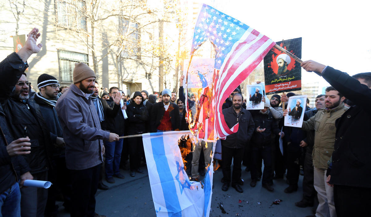 伊朗示威者火烧沙特大使馆 两国宣布断交(4)