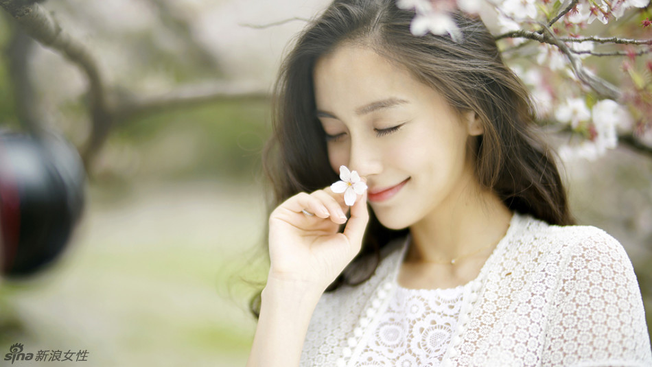 baby樱花写真 落英纷纷梦幻唯美