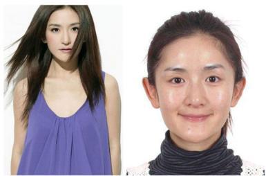看完明星卸妆前后对比照の素颜太丑?睫毛来补!