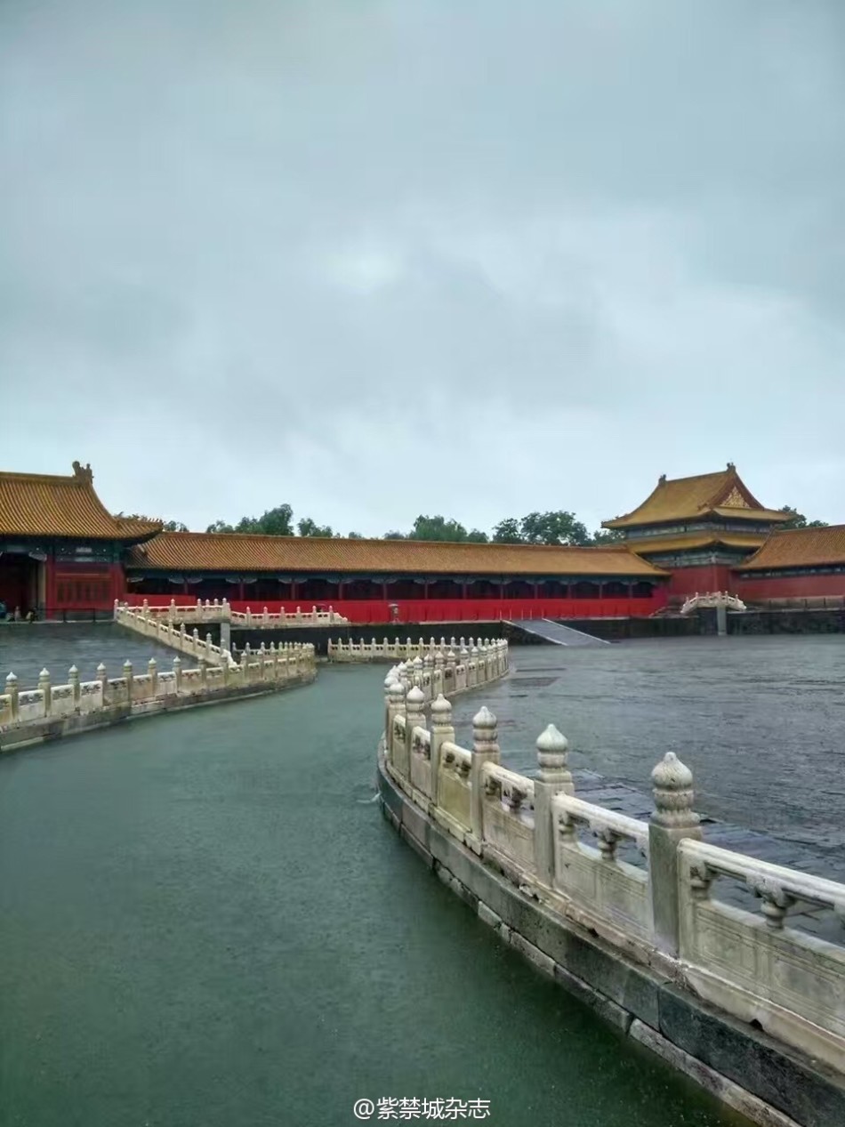 排水系统完善 北京暴雨故宫无积水