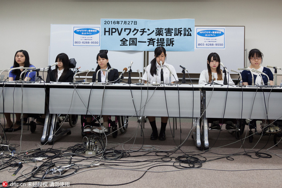 因宫颈癌疫苗副作用日本64名女性正式起诉国