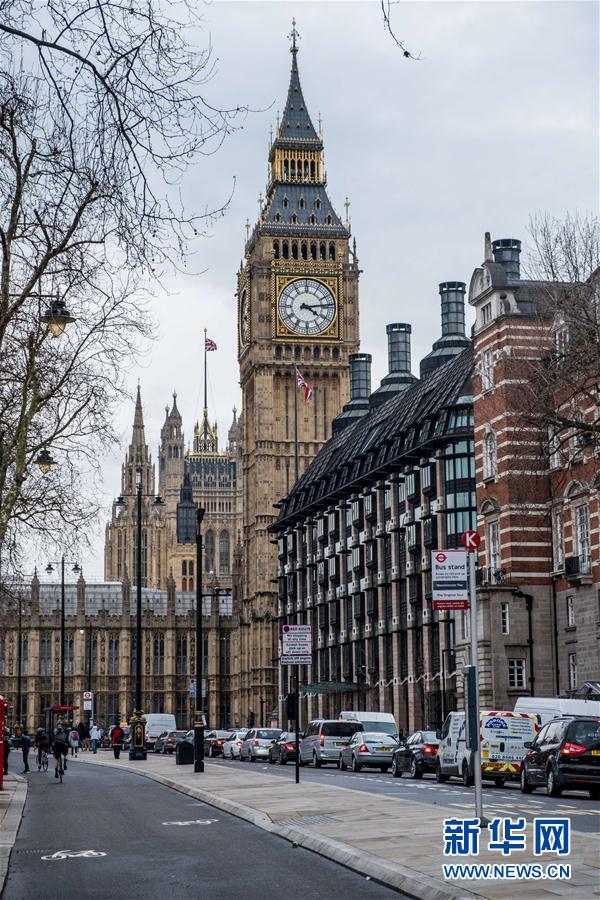 这是3月4日在英国伦敦拍摄的国会大厦和大本钟.新华社/西霸