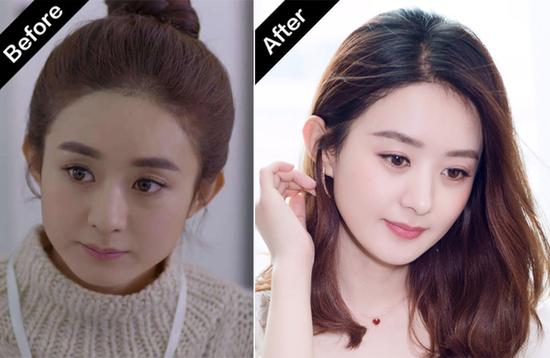 关关摘掉眼镜变漂亮了?其实是眉毛在帮忙!