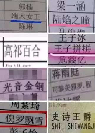 比"王者荣耀""黄蒲军校"更奇葩的人名也有!