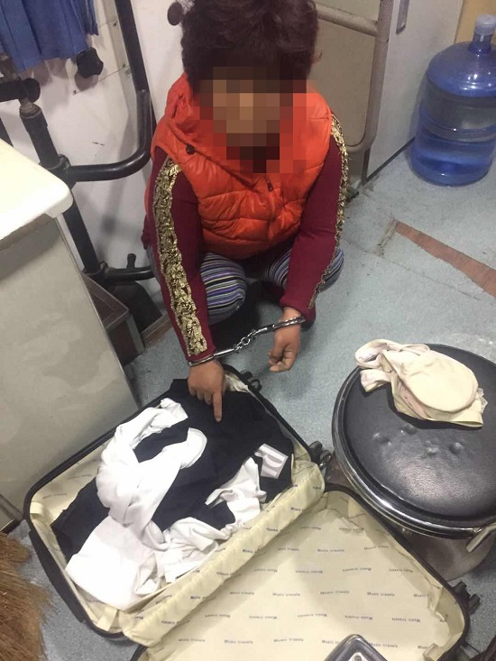 延安宝塔派出所二级巡逻队抓获一名盗窃嫌疑人