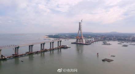 快了！海南铺前大桥预计年底建成通车，是国内首座跨断裂带大桥