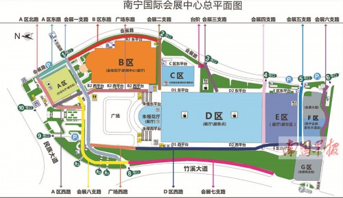 南宁会展中心f区落成 跨线桥连接会展中心和金浦路