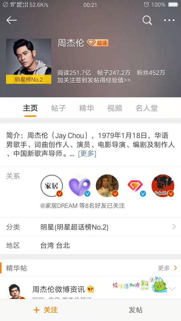 周杰伦火了,超话1.1亿的关注量,震惊了,你知道原因吗? 周杰伦火了,超话1.1亿的关注量,震惊了,你知道原因吗?