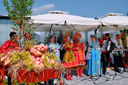 俄罗斯国家日：苹果飘香庆佳节