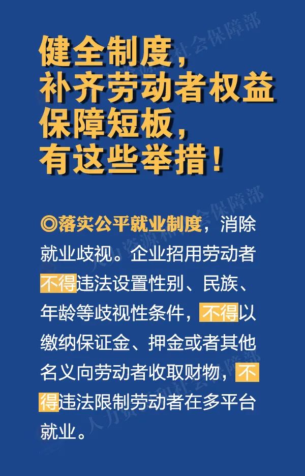 和新就业形态劳动者就业方式,健全权益保障制度机制,明确平台企业责任