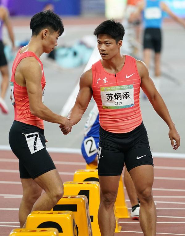 全运会苏炳添夺得男子百米冠军