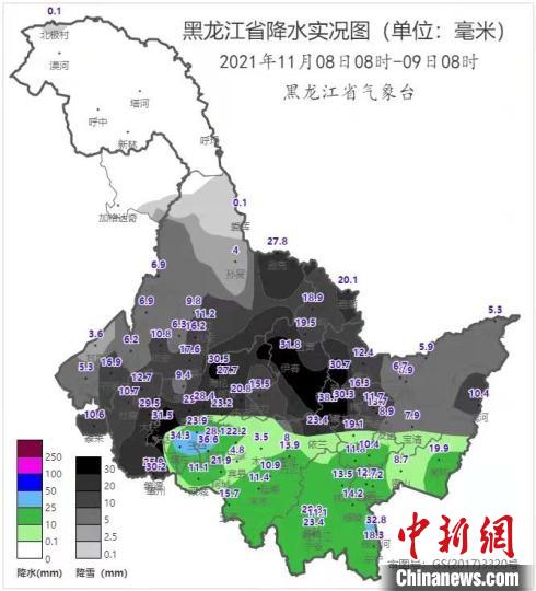 中新网哈尔滨11月9日电(矫玲玲 记者姜辉)7日以来,黑龙江省持续降雪