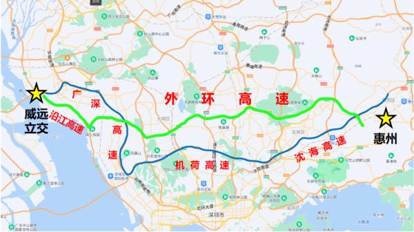深圳外环高速二期正式通车宝安64坪山最快1小时通达