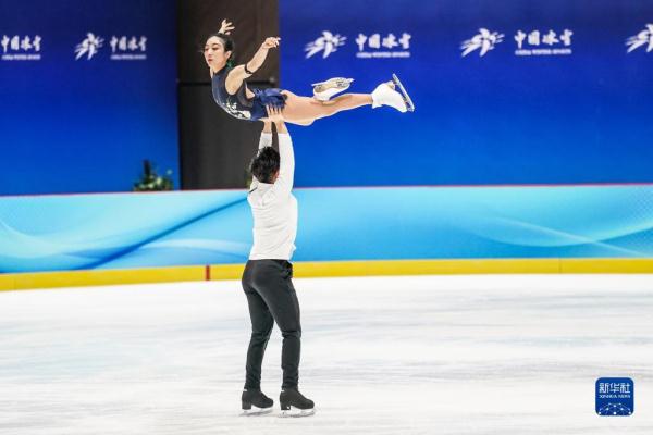 当日,中国花样滑冰国家集训队在北京进行北京冬奥会前最后一次公开