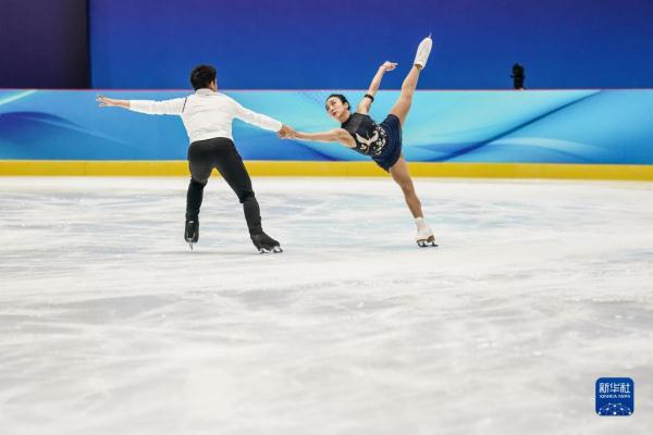 当日,中国花样滑冰国家集训队在北京进行北京冬奥会前最后一次公开