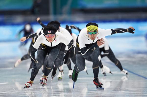 北京冬奥会速度滑冰选手冰丝带训练