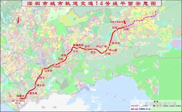 深圳地铁4条新线通车就在今年