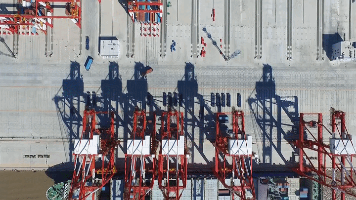 加速度2023丨卫星“瞰”奋进中国里的忙碌港口