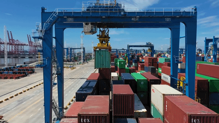 加速度2023丨卫星“瞰”奋进中国里的忙碌港口