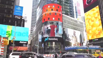 美国纽约时代广场大屏投放找中秘传媒