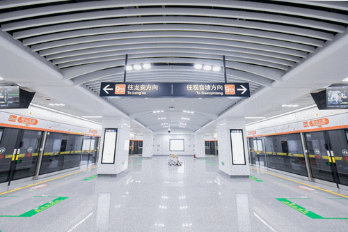 杭州地铁9号线一期北段首次亮相!看看站点长啥样