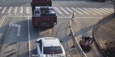 “贵C”小伙敢当着交警跨护栏！人民日报点赞！