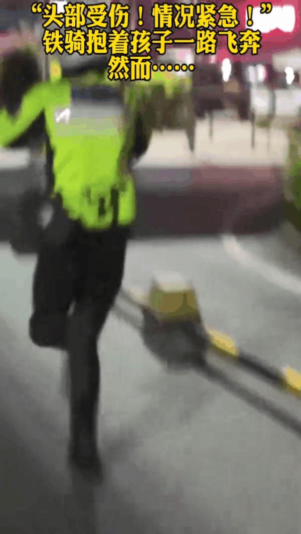 抱着受伤女孩一路狂奔，他自己却瘫倒在医院