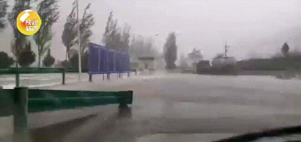 冰雹来袭！延安出现短时强对流天气 西安紧急预警
