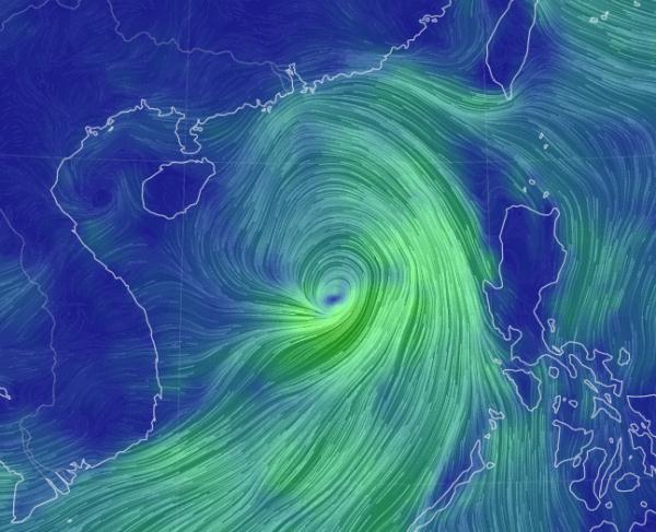 颱風暹芭剛剛生成將在本週末登陸浙江天氣