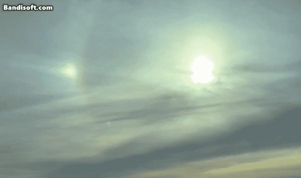 抬头见“幻日”，今儿北京这太阳这预示会有风雨？