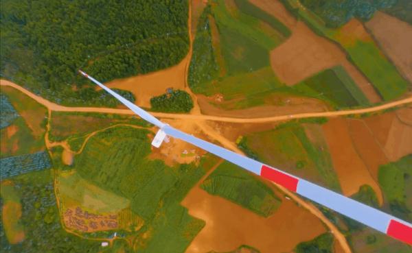 75米长风机叶片如何运上山？答案来了