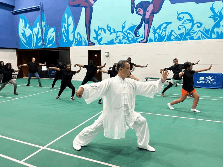 体验“中国式健身” 非洲青少年习练太极拳