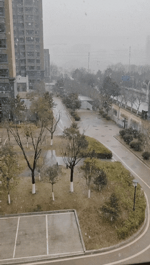 西安城区今年首场雪来了，你那里下雪了吗？