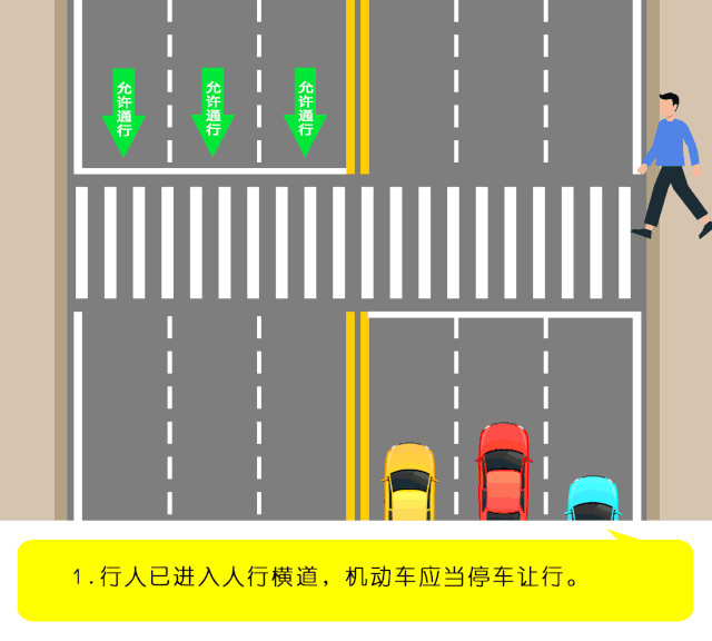 权威发布！斑马线前如何通行才不违法？看GIF动图一清二楚！