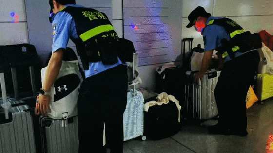 地铁站内行李“排长龙”？这道“风景线”太暖心