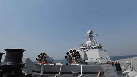 超强气势！“万吨大驱”无锡舰最新训练画面→