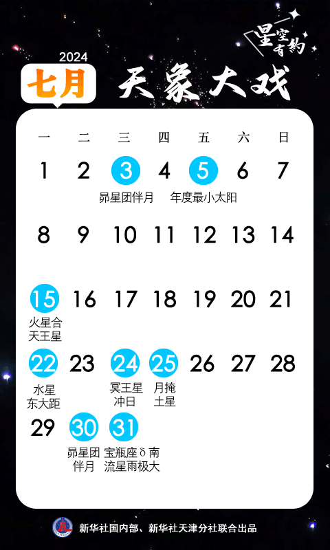 7月“星空剧场”:水星东大距、冥王星冲日等登场 7月“星空剧场”:水星东大距、冥王星冲日等登场