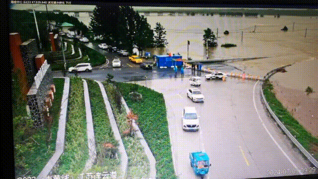 第2号洪水!江苏多条道路双向中断! 第2号洪水!江苏多条道路双向中断!