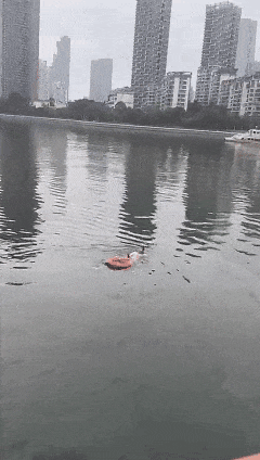 游泳教练跳海救人，海里艰难拖行10分钟终托举上岸！