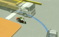 骑车“鬼探头”,糟了! 骑车“鬼探头”,糟了!