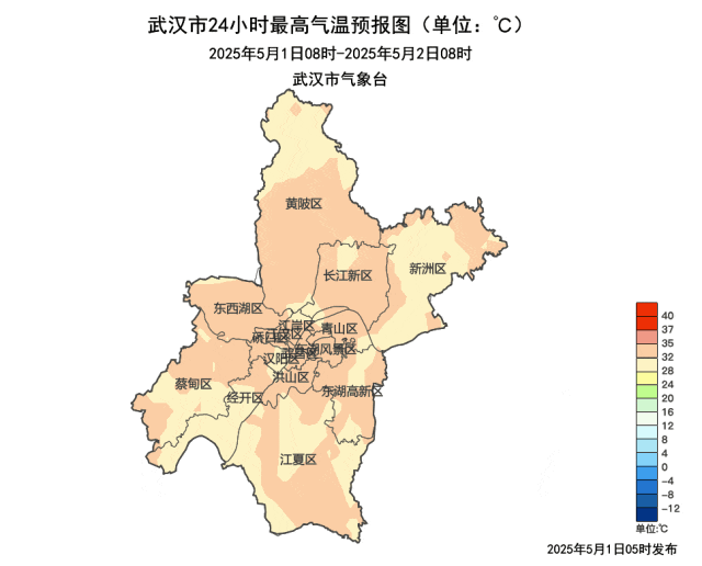 38℃开场，湖北多地上榜！小心9级大风刮来