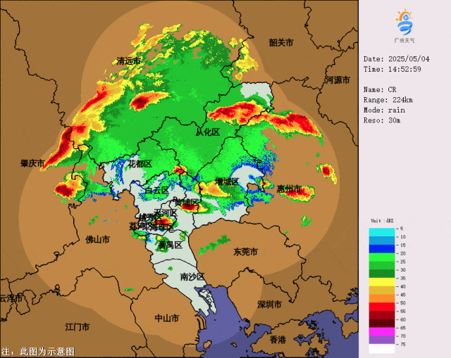 返程高峰＋强对流！广州多区突降冰雹，务必注意…