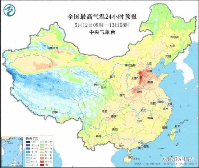 华北黄淮等地将有高温 13日起南方有降水过程
