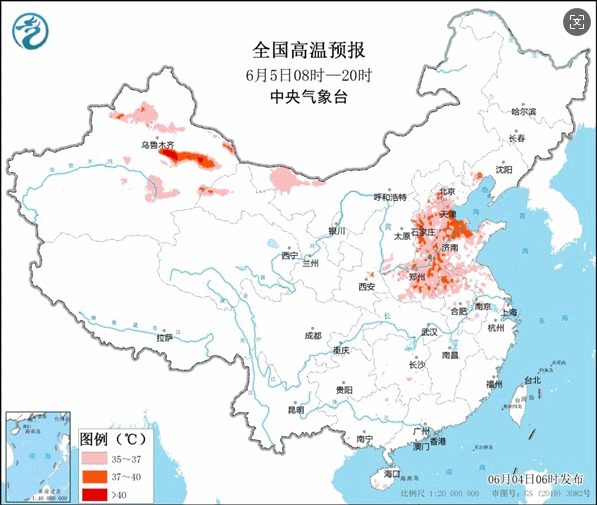 北方多地炎热升级 明后天华北黄淮等地进入高温范围最广时段
