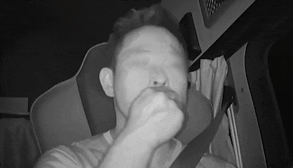 高速路上“吃播”翻车