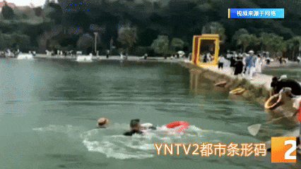 母子不慎落入滇池，关键时刻他们出手了！