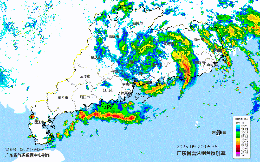 台风“米娜”深入，粤西和珠三角还要继续下雨……