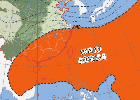 上海国庆假期天气又热了，偶有阵雨