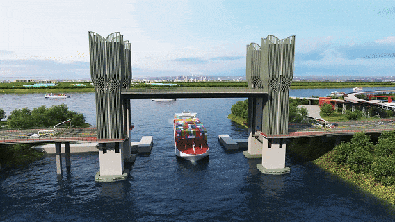 武汉首座升降桥，开通！就在中心城区